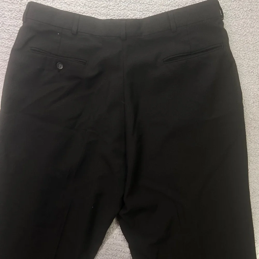 Levis Travelers Pleated Trousers Black 36x32 Vintage 90s Big E Workwear USA